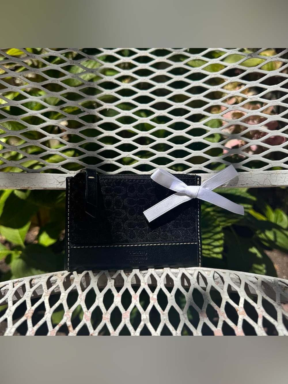 Y2K Coach Sparkly Monogramed Card Holder